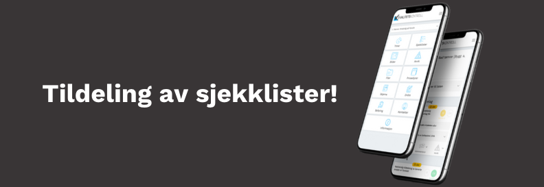 Tildeling av sjekklister i systemet